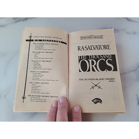 The Thousand Orcs R A Salvatore Paperback - Picture 3 of 10